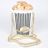 Popcorn Designed Clutch: Black