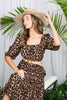 Leopard Tiered Midi Dress