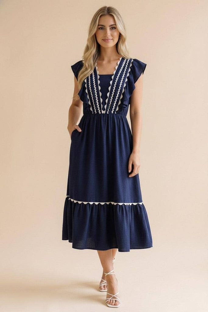 Ric Rac Ruffle Dress