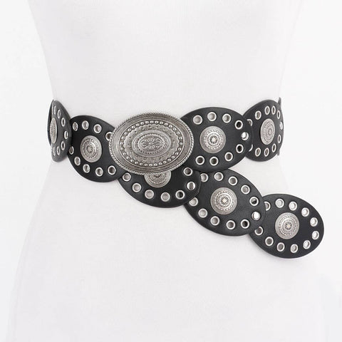 Heart Shape Western Belt: Cinnamon