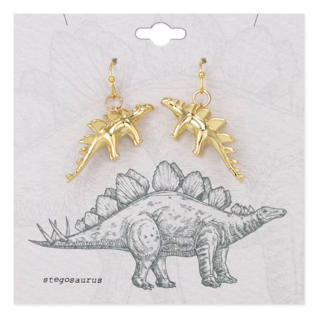Times Gold Stegosaurus Earrings