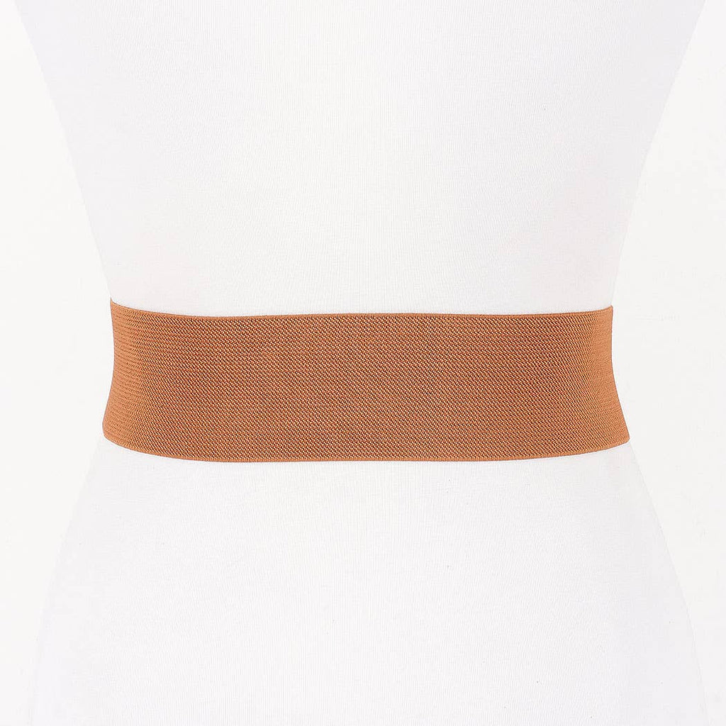 Horseshoe Stretch Belt: Camel
