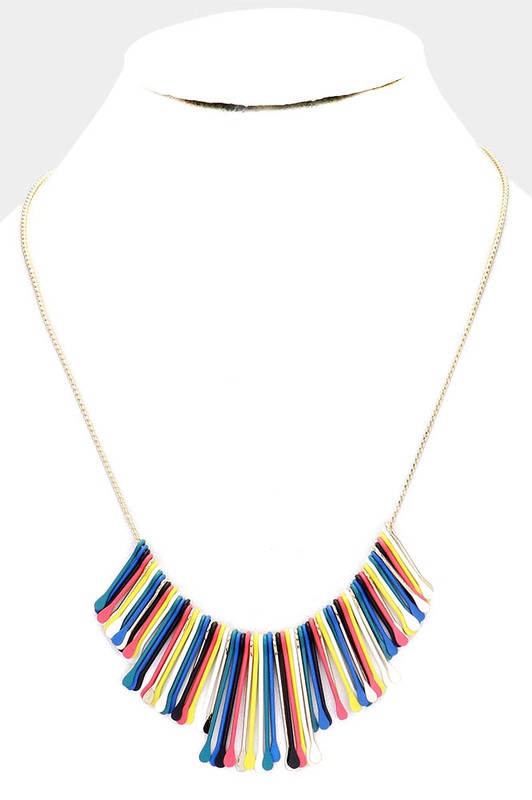 Rainbow Pick-Up Sticks Necklace