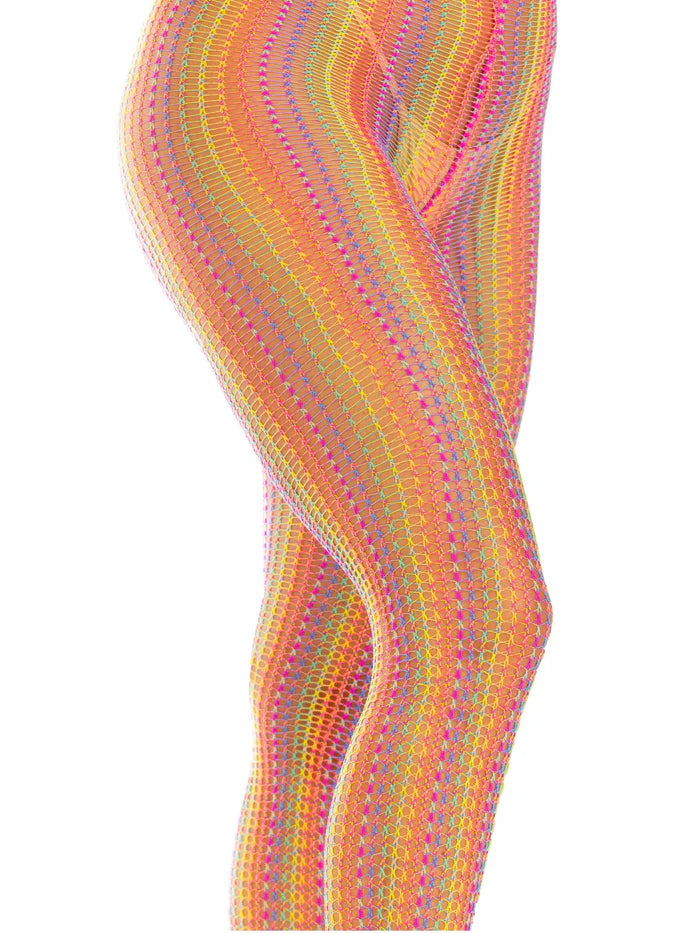 Rainbow Crochet Fishnets