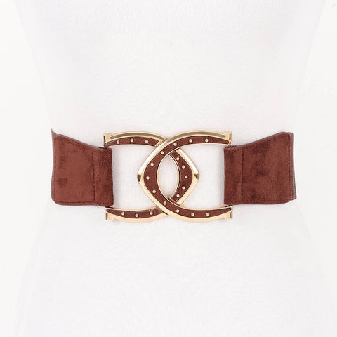 Heart Shape Western Belt: Cinnamon