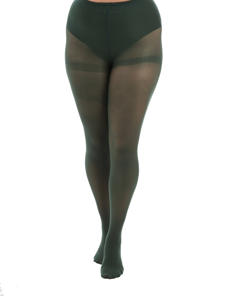 50 Denier Opaque Tights: Rust