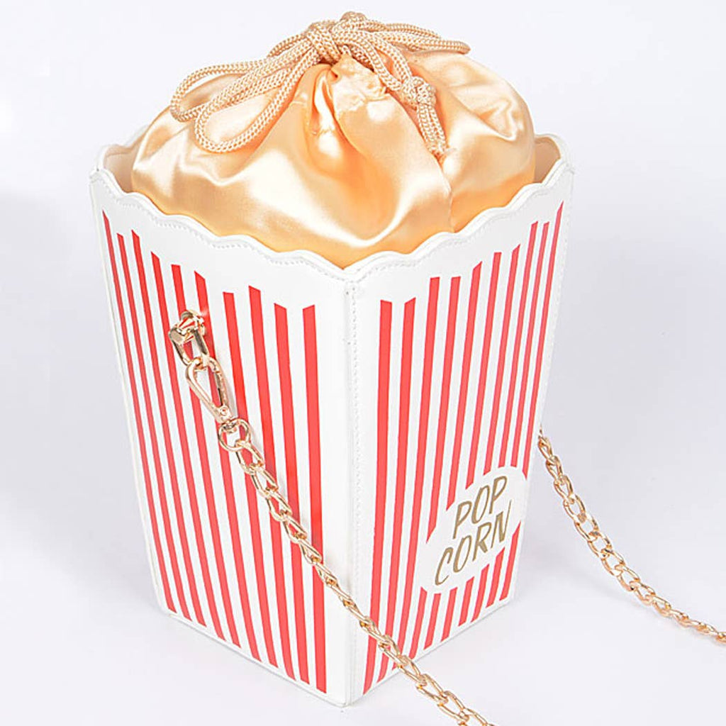 Popcorn Designed Clutch: Black