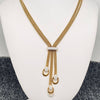 Triple Layer Gold Plated Chain Necklace
