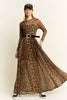 Leopard Mesh Maxi Dress