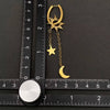 Moon Star Sun Huggie Earrings