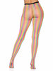 Rainbow Striped Fishnets