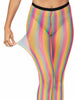 Rainbow Striped Fishnets