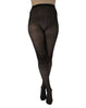 Polka Dot Net Tights: Black / One Size