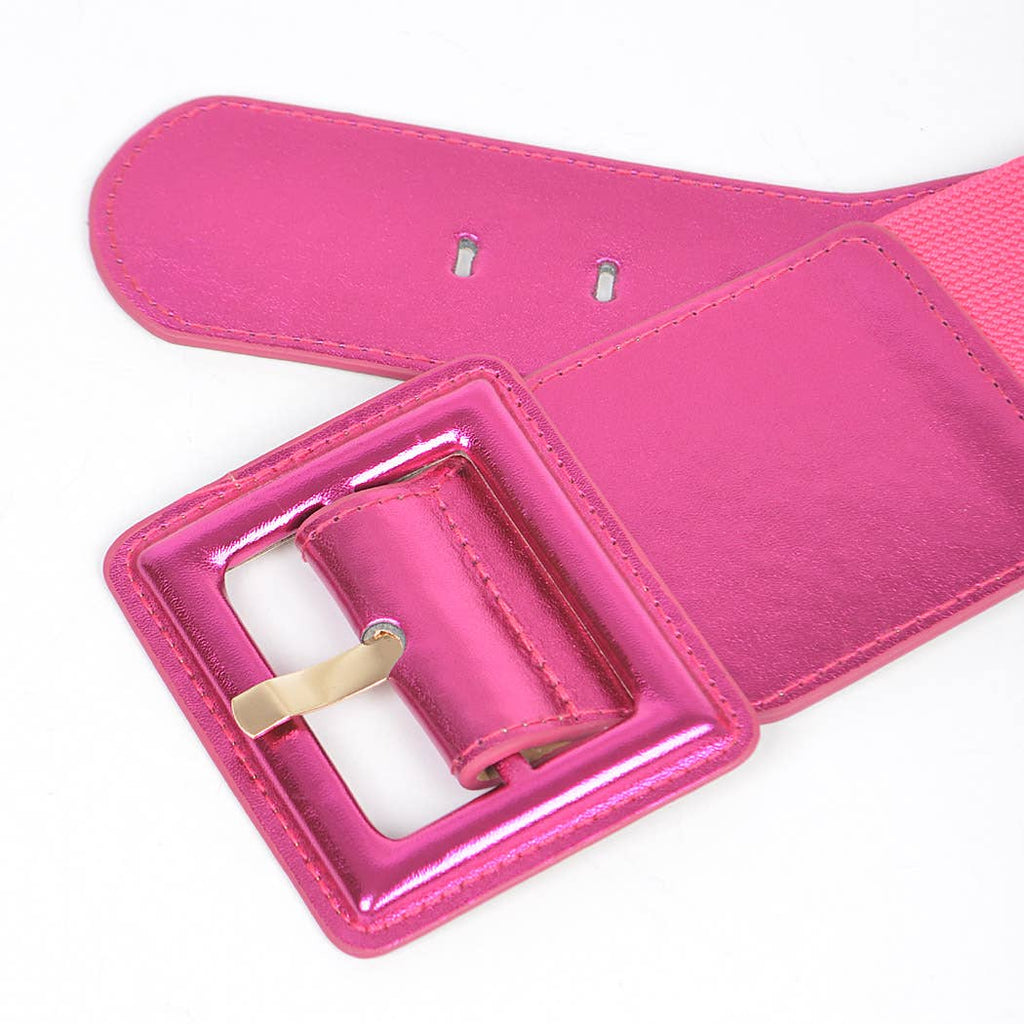 Metallic Elastic Belt: Orange