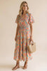 Prismatic Pastels Flutter Dress
