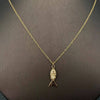 Swinging Tail Fish Charm Necklace