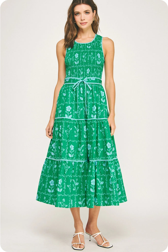 Dutch Floral Smocked Dress