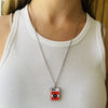 Book Locket Necklace - 1984: Stainless Steel