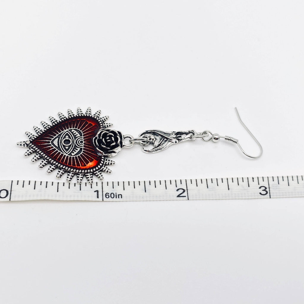 Gothic Heart Earrings