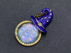 Enamel Moon with Magic Hat Brooch