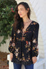 Vintage Floral Tunic Blouse