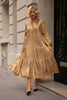 Gilded Goddess Flowy Dress