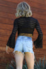 Crocheted Flare Sleeve Bolero