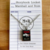 Book Locket Necklace - Dracula - Lingering Hand: Stainless Steel