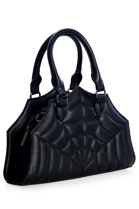 Black Siren Spider Web Purse