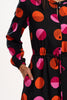 Retro Sunset Dots Shirtdress