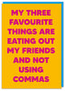 My Three Favourite Things Card