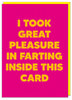 Pleasure Farting Inside The Card