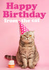 Happy Birthday From The Cat Card