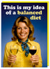 Idea Of Balanced Diet Card