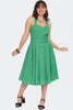 Green Love Embroidered Dress