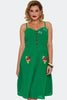 Mushroom Embroidered Swing Dress- Only XXL