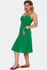 Mushroom Embroidered Swing Dress- Only XXL