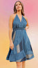 Denim Darling Halter Dress