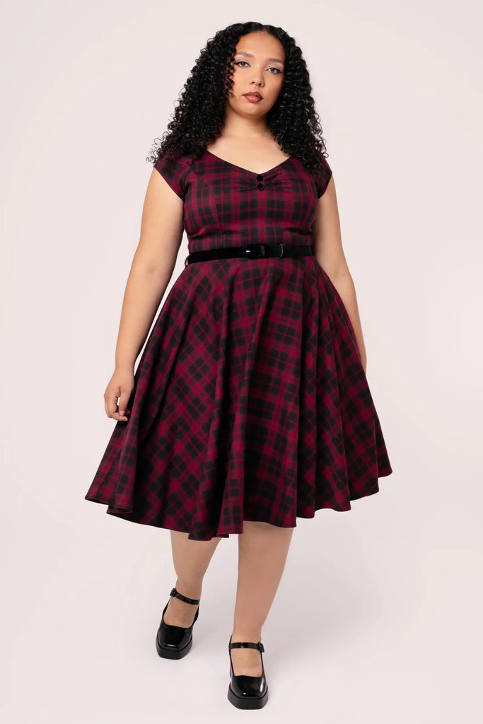 Carmina Tartan Swing Dress