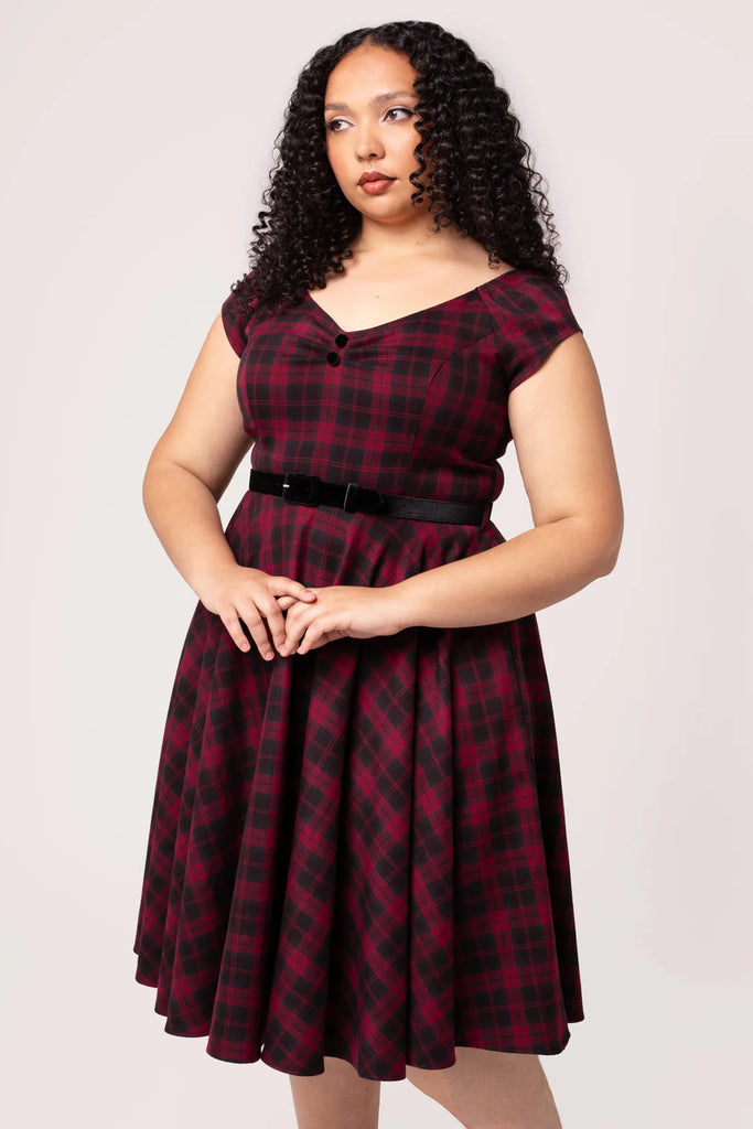 Carmina Tartan Swing Dress
