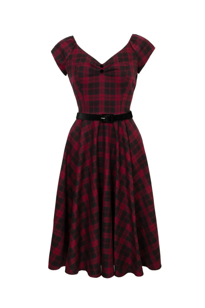 Carmina Tartan Swing Dress