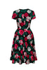 Painted Roses Swing Dress