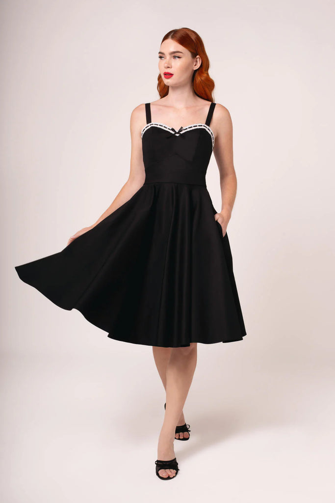 Gracie Black Swing Dress