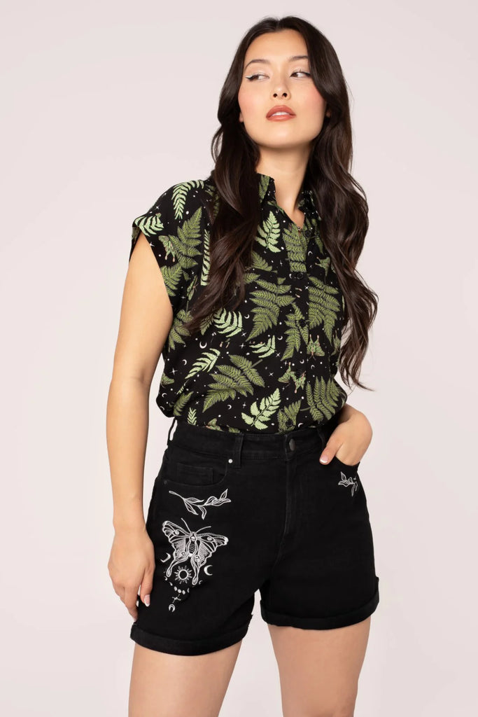 Metamorphosis Denim Shorts