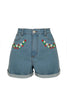 Strawberry Denim Shorts