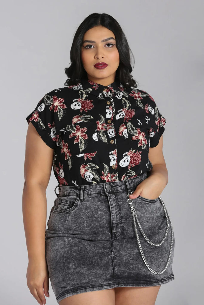 Alani Bone Garden Blouse