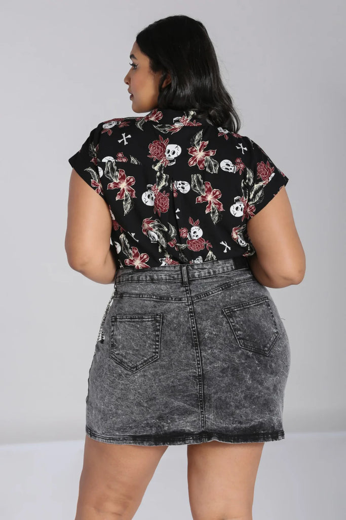 Alani Bone Garden Blouse