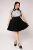 Shorter Swing Skirt: Black