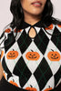 Pumpkin Head Knit Top