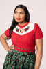 Poinsettia Holiday Sweater